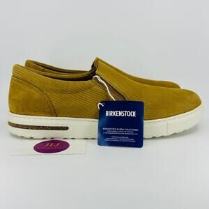 Birkenstock Mens Oswego Cork Brown Suede Leather Slip On Sneakers Size 44/ 11 US